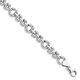 Sterling Silver Rhodium-plated Polished Link Bracelet 7.5 Made In Italy