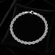 Sterling Silver Roped Bracelet British Made 925 Hallmarked 8 Weight 11.2g