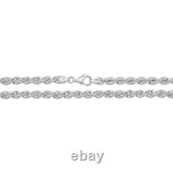 Sterling Silver Roped Bracelet British Made 925 Hallmarked 8 Weight 11.2g