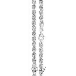 Sterling Silver Roped Bracelet British Made 925 Hallmarked 8 Weight 17.2g