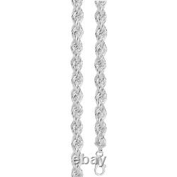Sterling Silver Roped Bracelet British Made 925 Hallmarked 8 Weight 34.2g