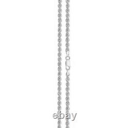 Sterling Silver Roped Bracelet British Made 925 Hallmarked 8 Weight 4.5g