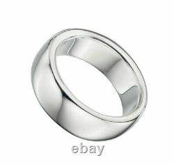 Sterling Silver Solid Band Ring 925 Hallmarked Size Q Z British Made