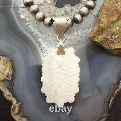 Sterling Silver Southwestern Style Turquoise Decorated Cluster Pendant For Women