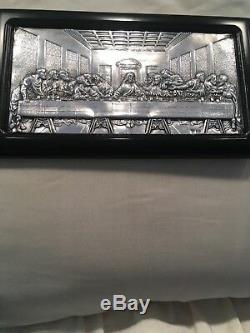 Sterling Silver Stamped 9.25 Icon Of The Last Supper from on Wood made inGreece