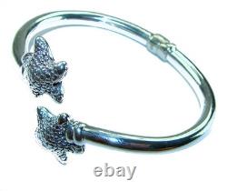 Sterling Silver Starfish Bracelet Italy Made. 925 Unique Handcrafted 15.5g
