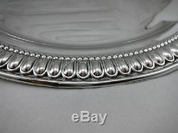 Sterling Silver Tray Oval Made in Italy scallop Shaped