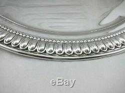 Sterling Silver Tray Oval Made in Italy scallop Shaped