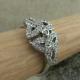 Sterling Silver Trinity Knot Ring Irish CZ Size 6 or 8 made in Ireland by Boru