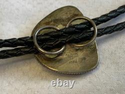 Sterling Silver Turquoise Bolo Tie 34.5 Fine Jewelry Made in Santa Fe READ Sterling Silver Turquoise Bolo Tie 34.5 Fine Jewelry Made in Santa Fe READ