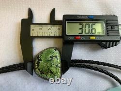 Sterling Silver Turquoise Bolo Tie 34.5 Fine Jewelry Made in Santa Fe READ Sterling Silver Turquoise Bolo Tie 34.5 Fine Jewelry Made in Santa Fe READ