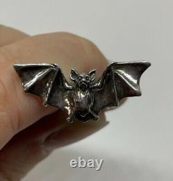 Sterling Silver Vampire Bat Cufflinks Hand Made