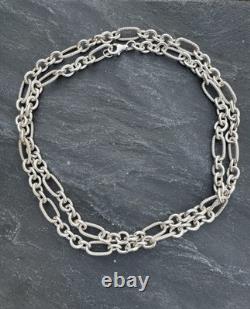 Sterling Silver Vintage Well Made 32'' Long Necklace, 68.5 Grams