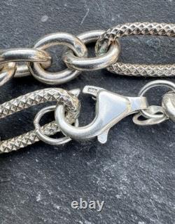 Sterling Silver Vintage Well Made 32'' Long Necklace, 68.5 Grams