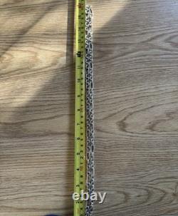 Sterling Silver Vintage Well Made 32'' Long Necklace, 68.5 Grams