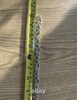 Sterling Silver Vintage Well Made 32'' Long Necklace, 68.5 Grams