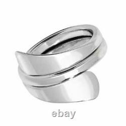 Sterling Silver Wrap Ring 925 Hallmarked Size L S British Made