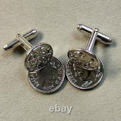 Sterling Silver hallmarked real scottish made cufflinks