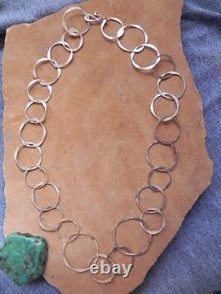 Sterling Silver hand made Links Necklace 19 by JB Navajo