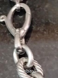 Sterling Silver oval cable chain (10 mm) necklace. Made in Italy