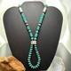 Sterling Southwestern Style Turquoise Disk Beads & Sterling Beads Necklace