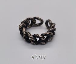 Sterling silver 925 Grams 14 Adjustable size ring Made in Italy