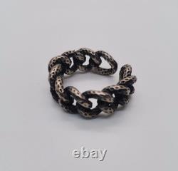 Sterling silver 925 Grams 14 Adjustable size ring Made in Italy
