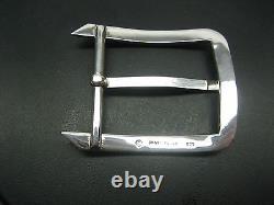 Sterling silver 925 solid buckle 32 grams, for 1-1/2 belt straps made in U. S. A