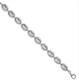 Sterling silver Rhodium plated Puffed Mariner necklace 24 Made in Italy