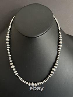 Sterling silver multi graduated 20 Inch