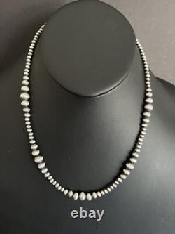 Sterling silver multi graduated 20 Inch