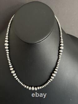 Sterling silver multi graduated 20 Inch