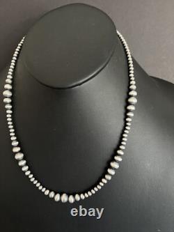 Sterling silver multi graduated 20 Inch