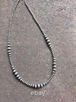 Sterling silver multi graduated 20 Inch