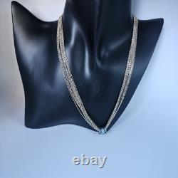 Sterling silver necklace 925 Made In Italy Rare