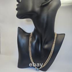 Sterling silver necklace 925 Made In Italy Rare