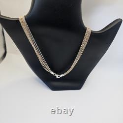 Sterling silver necklace 925 Made In Italy Rare