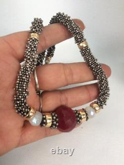 Stunning Artisan Hand Made Sterling Silver 925 Necklace