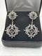 Stunning Designer Custom Made Drop & Dangle Earrings Gemstone Estate Find