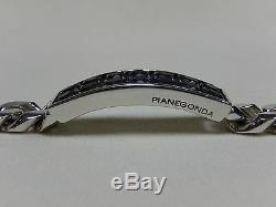 Stunning Pianegonda Sterling Silver 925 Heavy Link Bracelet Made In Italy