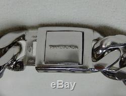 Stunning Pianegonda Sterling Silver 925 Heavy Link Bracelet Made In Italy