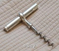 Stunning Solid Sterling Silver Asprey London 1994 Corkscrew Hand Made In England