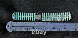Stunning Turquoise and Sterling Silver Watch Band Made in Chile