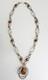 Stunning heavy hand made knot design sterling silver tiger eye necklace Israel