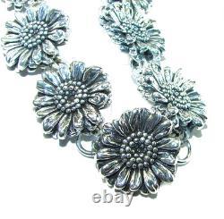 Sunflowers Italy made Bracelet in best quality. 925 Sterling Silver