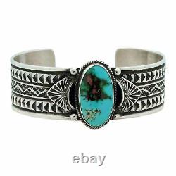 Sunshine Reeves, Bracelet, Royston Turquoise, Traditional, Navajo Made, 6 3/4