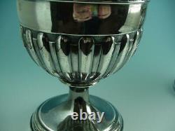 Superb Pair Sterling Silver George III Goblets 1810 London Made By John Cramer