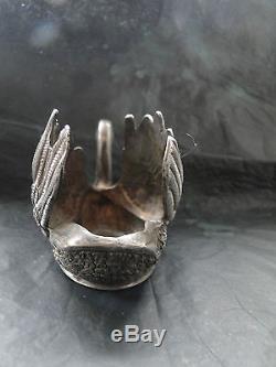 Swan Sterling Silver Made Circa 1880 -russian Style. Marked