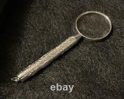 TIFFANY & CO 925 Sterling Silver Magnifying Glass Pendant Made in Italy