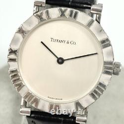 TIFFANY & Co Atlas MEN'S STERLING SILVER VINTAGE SWISS MADE WATCH F865